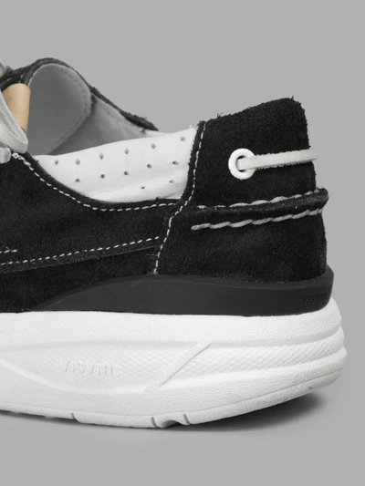 Shop Visvim Men's Hockney Black Sneaker In Black And White