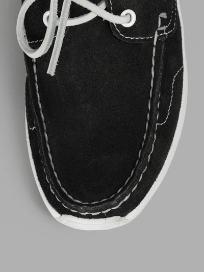 Shop Visvim Men's Hockney Black Sneaker In Black And White