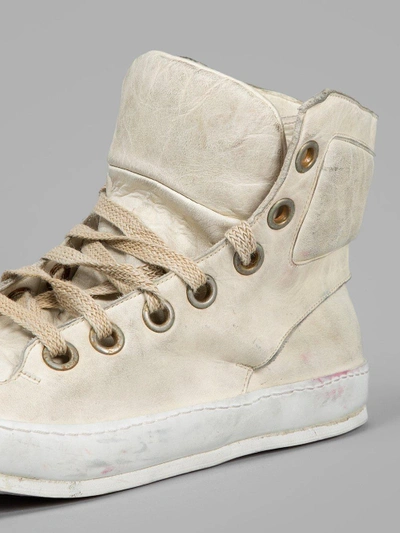 Shop A Diciannoveventitre Men's Off-white Leather Sneakers