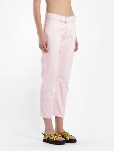 Shop Off-white C/o Virgil Abloh Trousers In Pink