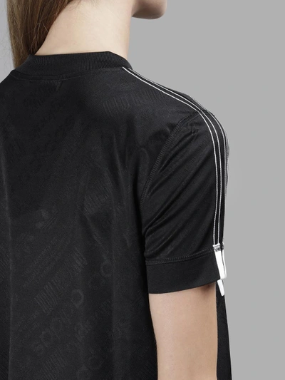 Shop Adidas Originals By Alexander Wang Adidas By Alexander Wang Women's Black Jacquard Soccer T-shirt In In Collaboration With Alexander Wang
