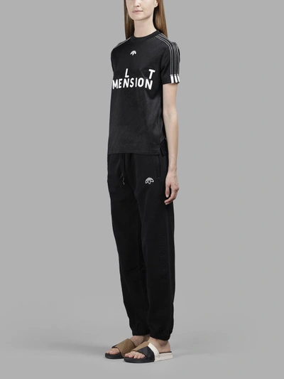 Shop Adidas Originals By Alexander Wang Adidas By Alexander Wang Women's Black Jacquard Soccer T-shirt In In Collaboration With Alexander Wang