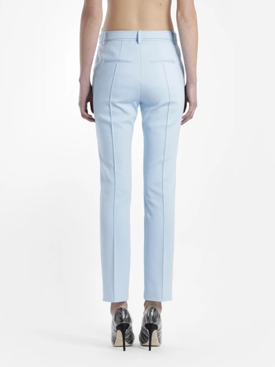 Shop Off-white Off White C/o Virgil Abloh Women's Light Blue Cigarette Pants