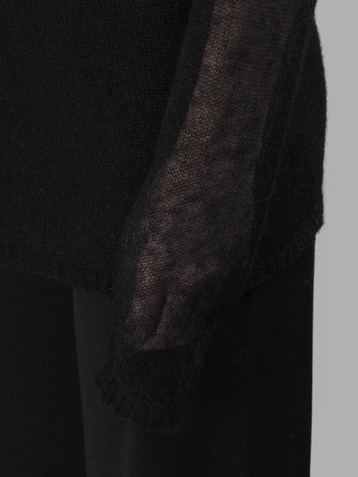 Shop Rick Owens Women's Black Soft Lupetto Knitwear