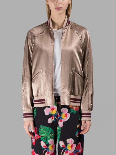 Shop Valentino Pink Bomber Jacket