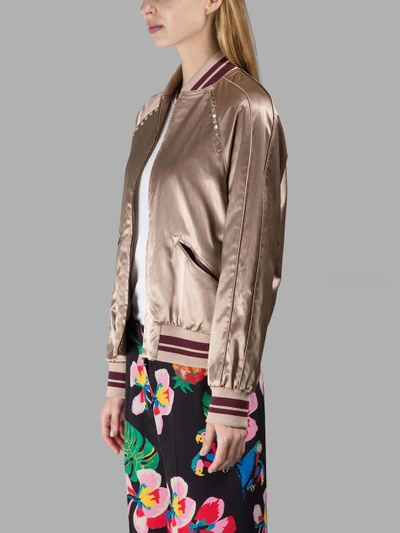 Shop Valentino Pink Bomber Jacket