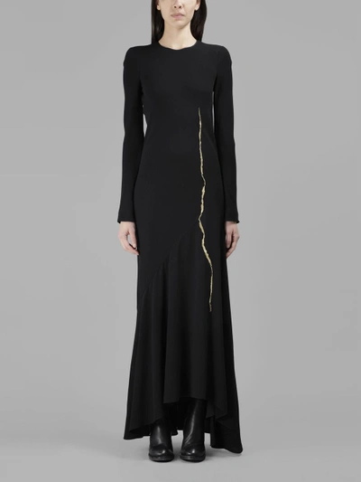 Shop Haider Ackermann Women's Black Long Mermaid Dress