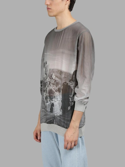 Shop Bless Grey Printed Sweater