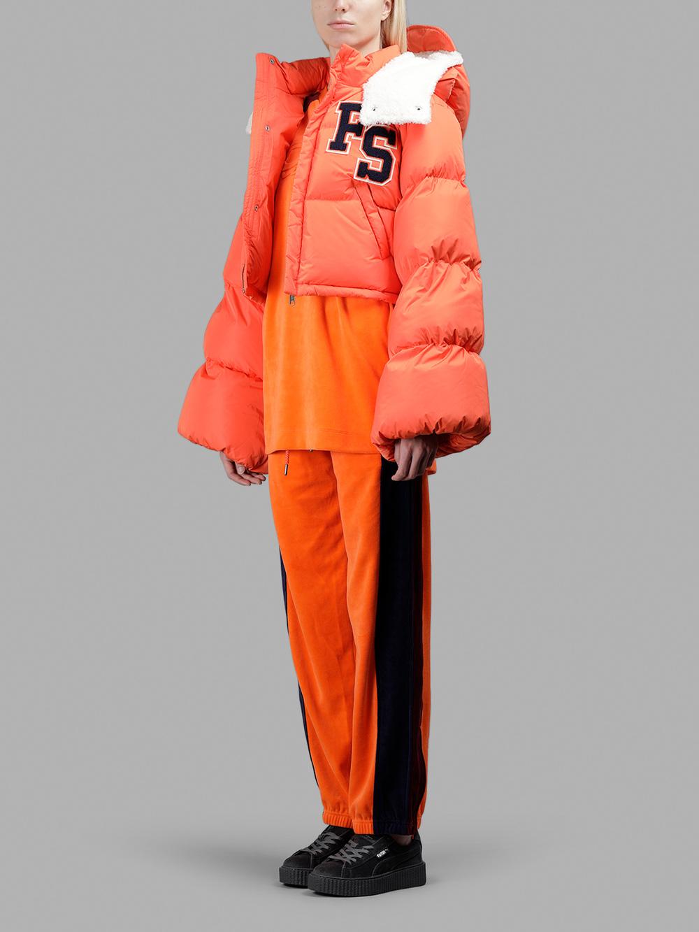 Fenty X Puma Women's Orange Velour Track Pants | ModeSens