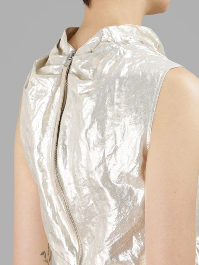 Shop Rick Owens Women's Gold Bonnie Top