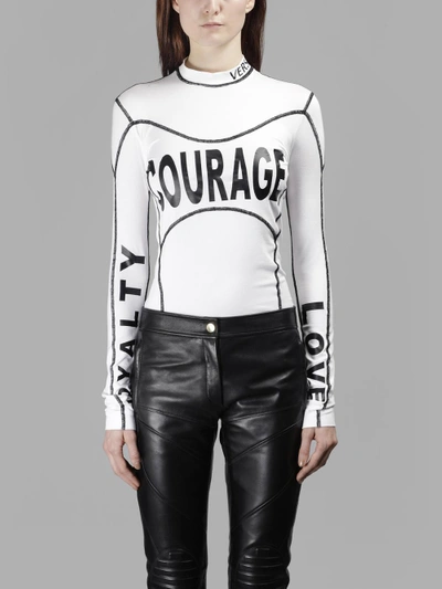 Shop Versace Women's White Courage T-shirt