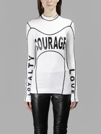 Shop Versace Women's White Courage T-shirt