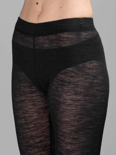 Shop Barbara I Gongini Black Rib Leggings