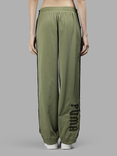 Shop Fenty X Puma Green Tearaway Sweatpants