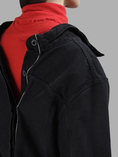 Shop Ben Taverniti Unravel Project Ben Taverniti Unravel Women's Black Denim Backwards Insideout Jacket