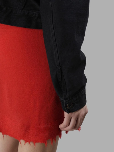Shop Ben Taverniti Unravel Project Ben Taverniti Unravel Women's Black Denim Backwards Insideout Jacket