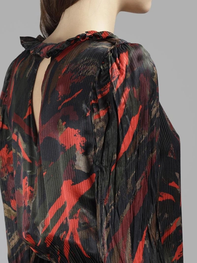 Shop Balenciaga Women's Multicolor Hybrid V-neck Printed Dress