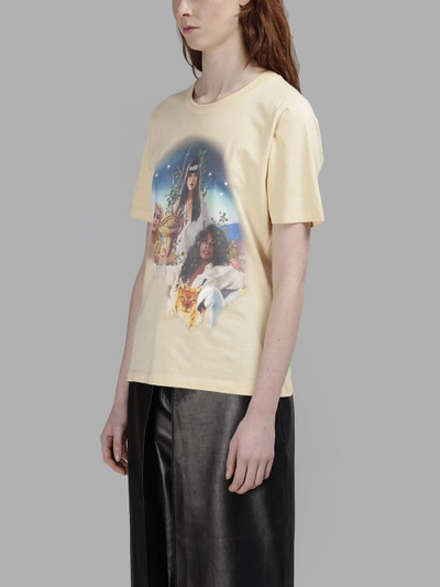 Shop Aalto T-shirt Airbrush Print In Yellow