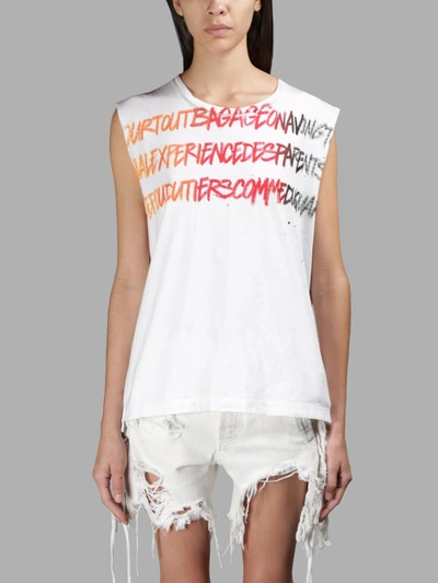 Shop Faith Connexion White Sleeveless T-shirt