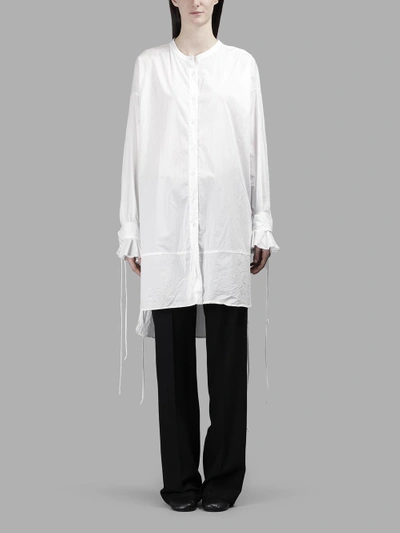 Shop Di Liborio Women's White Oversized Shirt