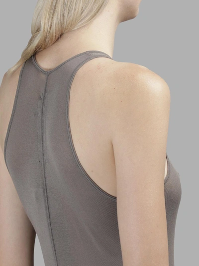 Shop Rick Owens Women's Grey Tank Dress