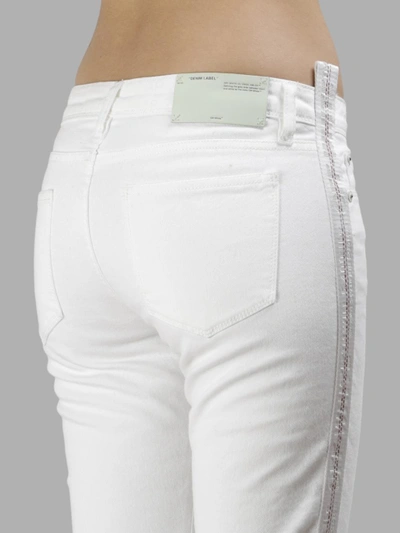 Shop Off-white Off White C/o Virgil Abloh Women's White Skinny Jeans
