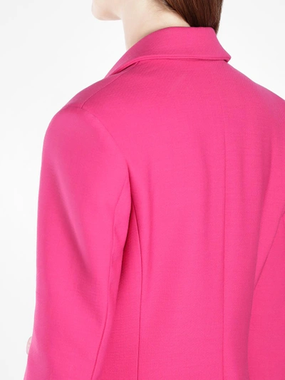 Shop Off-white Off White C/o Virgil Abloh Women's Fuchsia Blazer