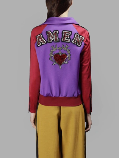 Shop Amen Women's Embroidered Multicolor Sweatshirt