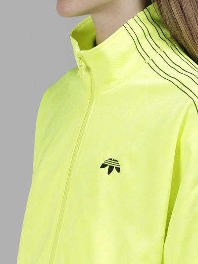 Shop Adidas Originals By Alexander Wang Adidas By Alexander Wang Women's Yellow Track Sweater In In Collaboration With Alexander Wang