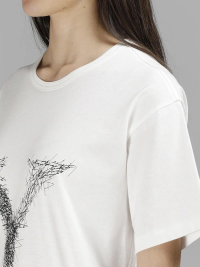 Shop Yohji Yamamoto Women's 'y' Signature T-shirt In White