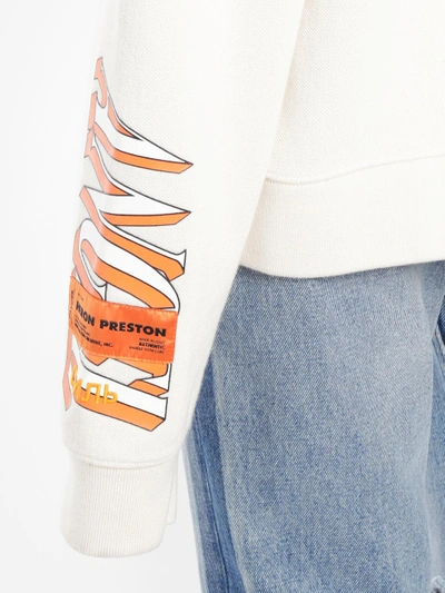 Shop Heron Preston Women's Off-white Angel Crewneck Sweatshirt In Off White