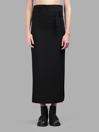 Shop Ann Demeulemeester Black Skirt