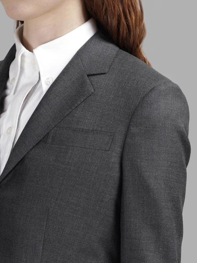 Shop Thom Browne Women's Grey Twill Jacket