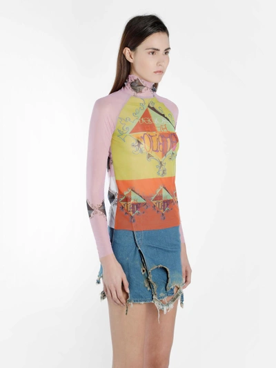 Shop Ottolinger Women's Multicolor Turtleneck T-shirt
