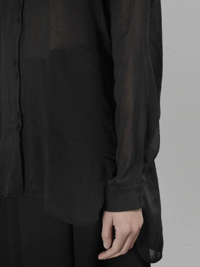 Shop Isabel Benenato Women's Black Woven Shirt