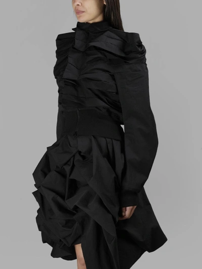 Shop Yohji Yamamoto Women's Horizontal Pleats Blouson In Black