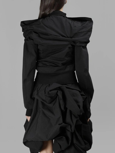 Shop Yohji Yamamoto Women's Horizontal Pleats Blouson In Black