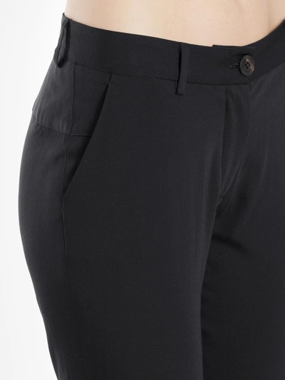 Shop Isabel Benenato Women's Black Wool Blend Trousers