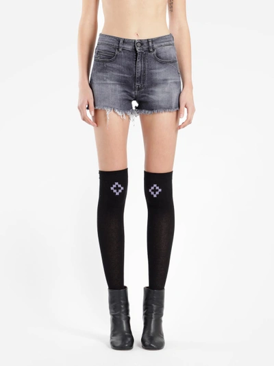 Shop Marcelo Burlon County Of Milan Marcelo Burlon Shorts In Black