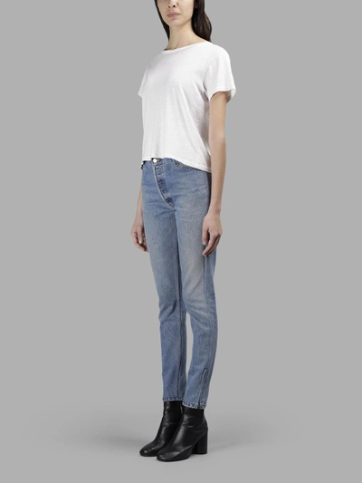 Shop Re/done Women's Blue High Rise Jeans In In Collaboration With Levi's