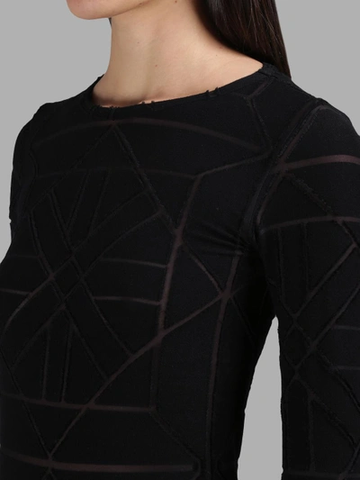 Shop Gareth Pugh Black Long Sleeves T-shirt