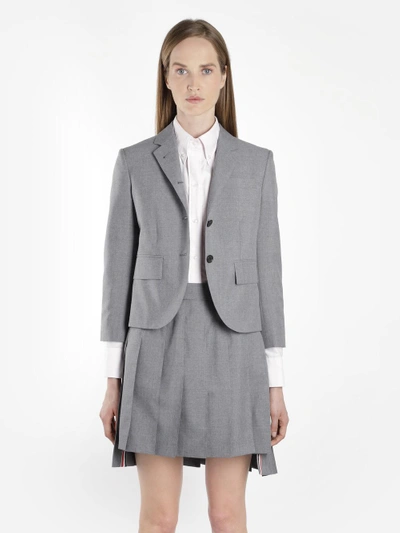 Shop Thom Browne Women's Grey Classic Blazer