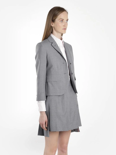 Shop Thom Browne Women's Grey Classic Blazer
