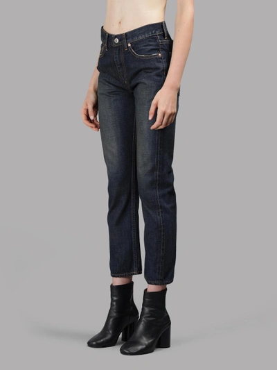 Shop Junya Watanabe X Comme Des Garcon Women's Blue Cotton Selvedge Jeans