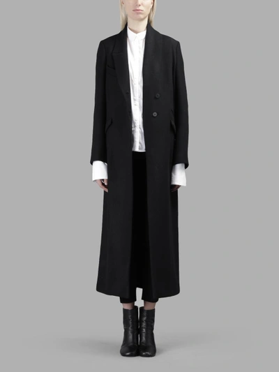 Shop Isabel Benenato Women's Black Long Coat