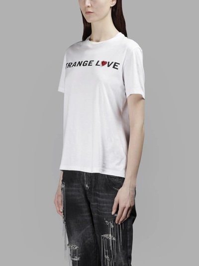 Shop Amen Women's White Strange Love T-shirt