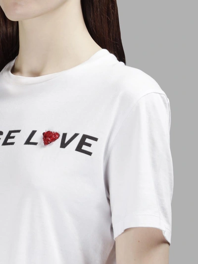 Shop Amen Women's White Strange Love T-shirt