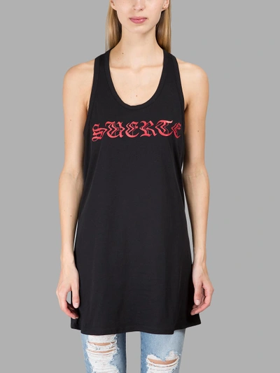 Shop Marcelo Burlon County Of Milan Black Dolores Tank Top