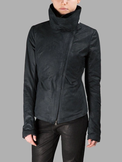 Shop Isaac Sellam Black Leather Jacket In  Black Leather Jacket