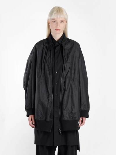 Shop Y-3 Women's Black And White Reversible Bomber Jacket In Black/white